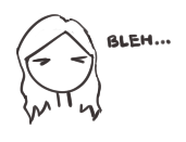 Doodle of me saying 'bleh'
